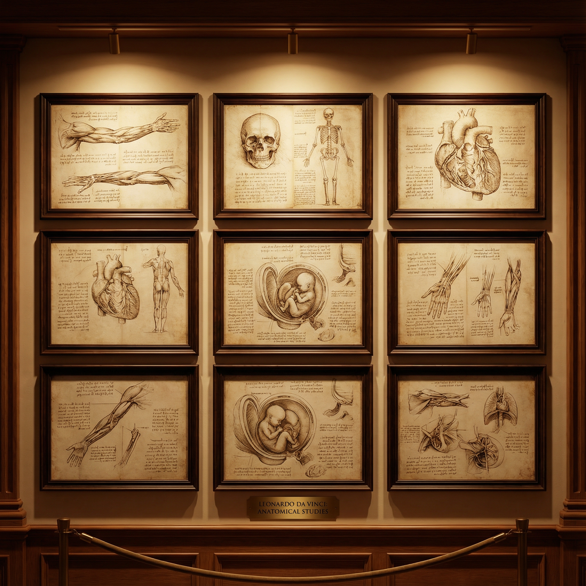 Leonardo da Vinci's anatomical studies and drawings